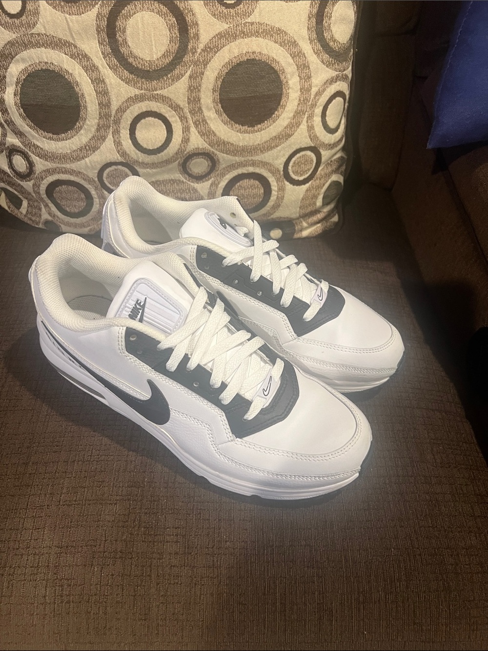 Men’s Nike Air Max LTD White and Black Sneakers. Slightly worn.